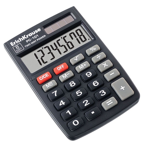 Calculator birou PC-101, 8 digits, alimentare solara - imagine 3